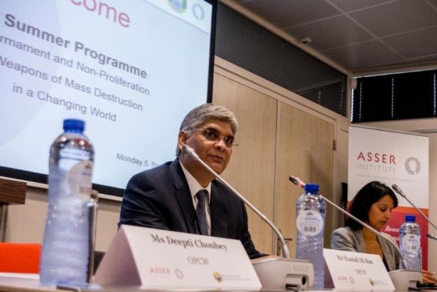 Deputy Director-General Hamid Ali Rao speaks at the Asser Institute’s Seventh Summer Programme on Disarmament and Non-Proliferation of Weapons of Mass Destruction (WMD) on 5 September 2016.