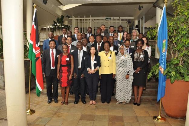 Participants at a workshop on industrial chemical safety and security practices conducted by the Organisation for the Prohibition of Chemical Weapons (OPCW) in Nairobi, Kenya 5-7 September 2016.