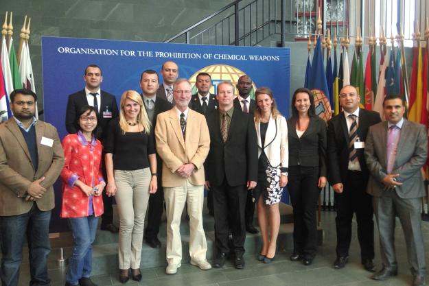 Participants at the first Laboratory Course on Analysis of Chemical Warfare Agents Samples.