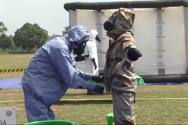 Participants at the 5th regional training course. Photo Credit: CBRNe Unit, Sri Lanka Army