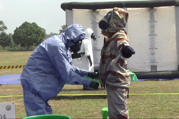 Participants at the 5th regional training course. Photo Credit:  CBRNe Unit, Sri Lanka Army