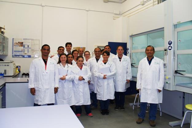 Analytical chemists from Latin America, the Caribbean and Spain during a OPCW and LAVEMA course