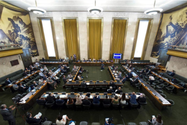 The United Nations Conference on Disarmament in Geneva, Switzerland. Photo: Instagram/@ungeneva