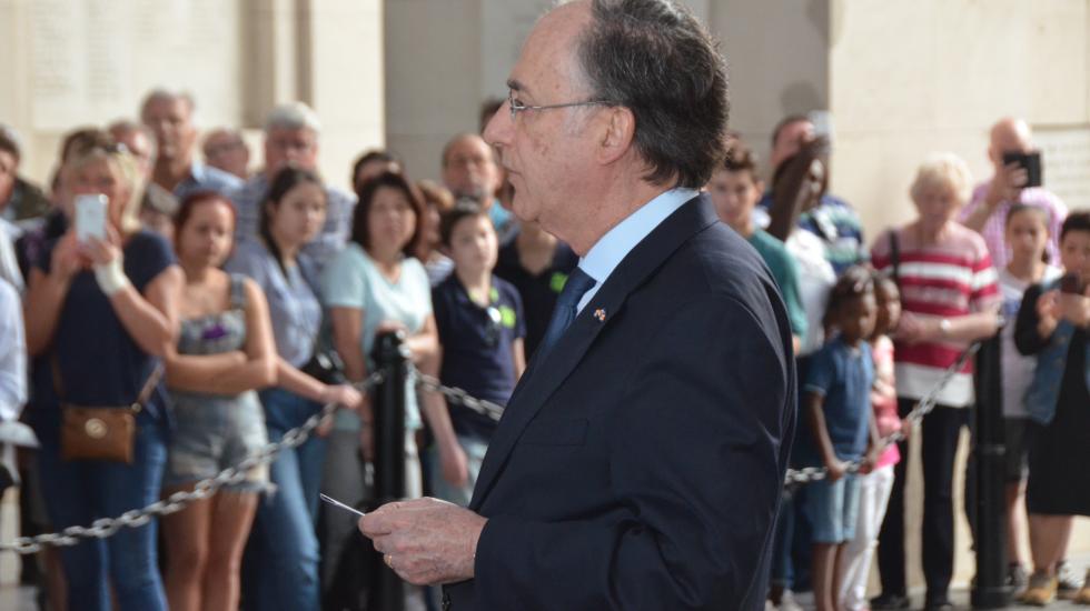 DG at Menin Gate