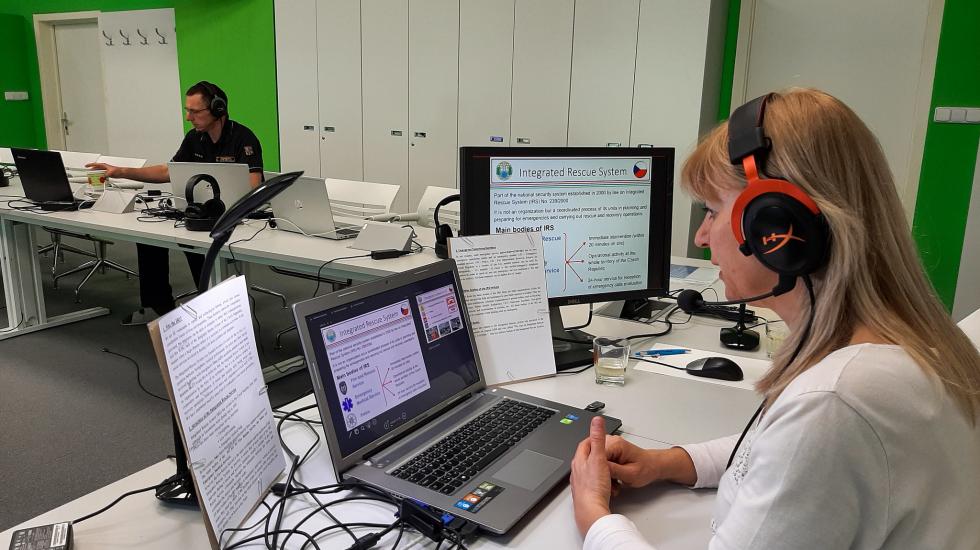 Participants during the Online Basic Training course on Wireless Information System for Emergency Responders (WISER) and the Use of Emergency Response Guidebook (ERG) for First Responders in the Southern African Development Community (SADC) States Parties