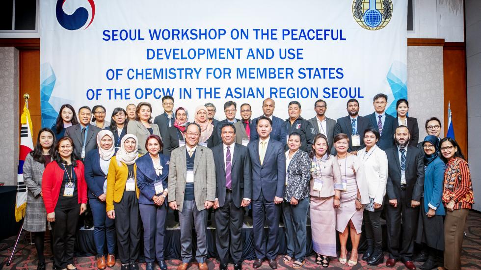 Participants at the peaceful development and use of chemistry, Seoul, Republic of Korea