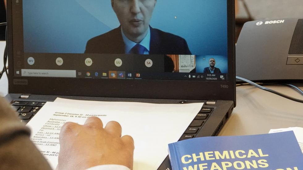 online training course on the enforcement of the Chemical Weapons Convention’s (CWC) scheduled chemicals transfer regime