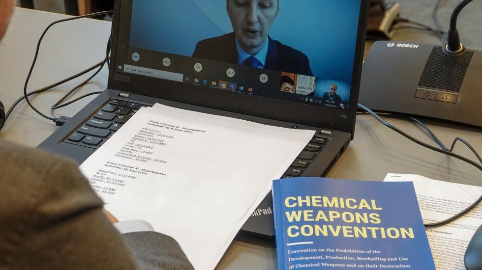 online training course on the enforcement of the Chemical Weapons Convention’s (CWC) scheduled chemicals transfer regime