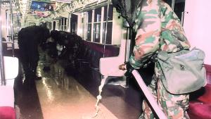 In Japan, the Aum Shinrikyo cult released the chemical agent sarin in a terrorist attack on the Tokyo subway. About five thousand people became sick and a dozen were killed. 
