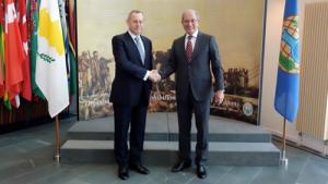 The Permanent Secretary of the Ministry of Foreign Affairs of Cyprus, Mr Alexandros Zenon, (left) and Director-General Ahmet Üzümcü.