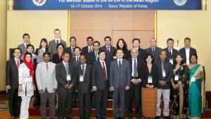Participants at the Regional Workshop on the Peaceful Development and Use of Chemistry, which was held in the Republic of Korea from 15 - 17 October 2014.