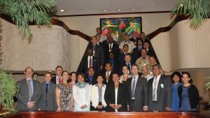 Participants at a Regional Table Top Exercise in Chemical Emergency Response, which was held in Costa Rica from 4 - 7 November 2014