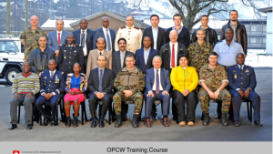 Participants at the Fourth Swiss Advanced Course in Protection against Chemical Weapons.