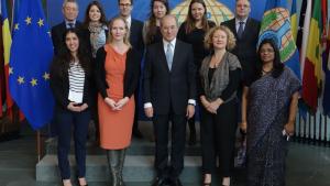 Delegation of Members of the European Parliament with the Director-General and senior OPCW officials.