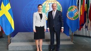 H.R.H. Crown Princess Victoria of Sweden with the Director-General, Ambassador Ahmet Üzümcü