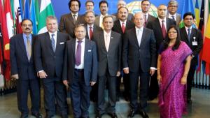 Delegation of the National Management College of Pakistan with the Director-General, Ambassador Ahmet Üzümcü, and senior OPCW officials.