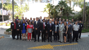 Participants at a practical workshop on chemical safety and security for Latin American and Caribbean experts, which was held in Sao Paulo, Brazil from 18 to 20 April 2016.