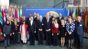 Director-General Ahmet Üzümcü (center) and members of the Scientific Advisory Board