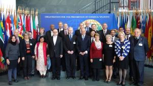 Director-General Ahmet Üzümcü (center) and members of the Scientific Advisory Board