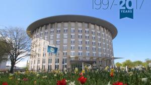 OPCW Headquarters. The OPCW will celebrate its 20th Anniversary this April.
