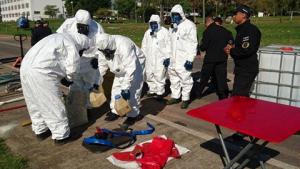 Participants at the Sixth Regional Advanced Assistance and Protection Course on Chemical Emergency Response for States Parties in Latin America and the Caribbean