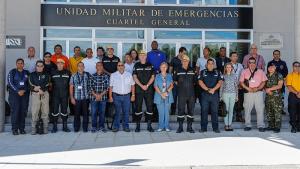 Emergency response trainers at a specialist course at the Spanish National NBC Defence School in Madrid, Spain from 25 September-4 October 2017. 