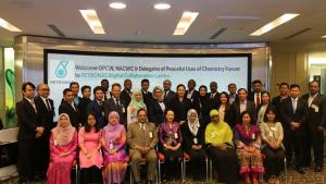 Participants at Forum on the Peaceful Uses of Chemistry: Developing a Chemical Cradle-To-Grave Responsibility Culture held in Kuala Lumpur, Malaysia from 18-20 September.