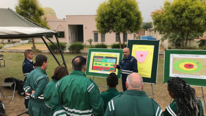 Experts from the Islamic Republic of Pakistan instruct international participants on contaminated scene operations