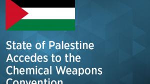 The State of Palestine deposited on 17 May 2018 its instrument of accession to the Chemical Weapons