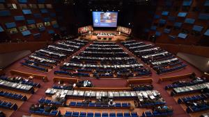 The World Forum Theatre at the 21st Session of the Conference of the States Parties