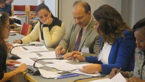 Representatives of OPCW Member States during an advanced training course in The Hague.