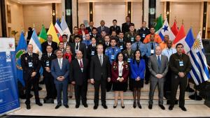 Participants at a training course held in Lima, Peru