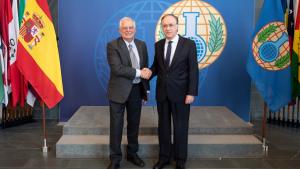 The Director-General of the Organisation for the Prohibition of Chemical Weapons (OPCW), H.E. Mr Fernando Arias, and Minister of Foreign Affairs, European Union and Cooperation of the Kingdom of Spain, H.E. Mr Josep Borrell Fontelles, met today at the OPCW Headquarters in The Hague.