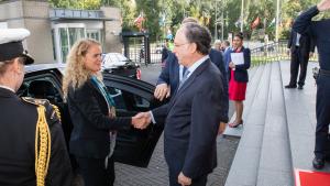 H.E. the Right Honourable Julie Payette, Governor General of Canada, visited today the headquarters of the Organisation for the Prohibition of Chemical Weapons (OPCW) in The Hague and met with OPCW’s Director-General, H.E. Mr Fernando Arias