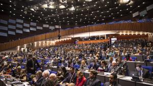 Delegates at the Twenty-Fourth Conference of States Parties to the Chemical Weapons Convention