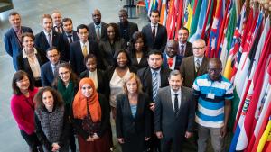 Representatives of National Authorities during a Mentorship/Partnership Programme workshop held at OPCW Headquarters