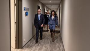 Ambassador Fernando Arias, Director-General of the OPCW, meets with Ms Mallory Stewart, Assistant Secretary of State for Arms Control, Verification and Compliance of the United States of America, and their respective delegations.