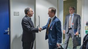 Ambassador Fernando Arias, Director-General of the OPCW, meets with Mr Craig Everton, Assistant Secretary in the Australian Safeguards and Non-Proliferation Office (ASNO)