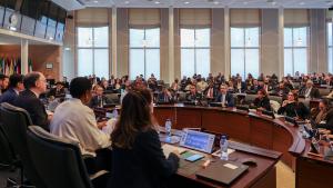 Ambassador Fernando Arias, Director-General of the OPCW, addresses delegates at the 25th National Authorities meeting