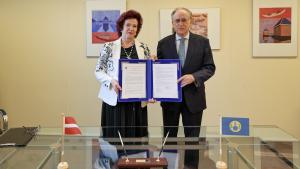 Permanent Representative of Latvia and OPCW Director-General formalise contribution