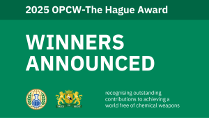 2025 OPCW-The Hague Award recipients announced 