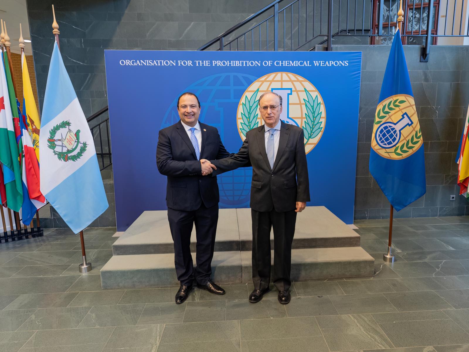 Canciller de Guatemala se reúne con Director General de OPAQ