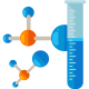 Test Tube and Molecule