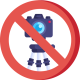 No cameras and tripods
