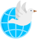 Globe and Peace Dove